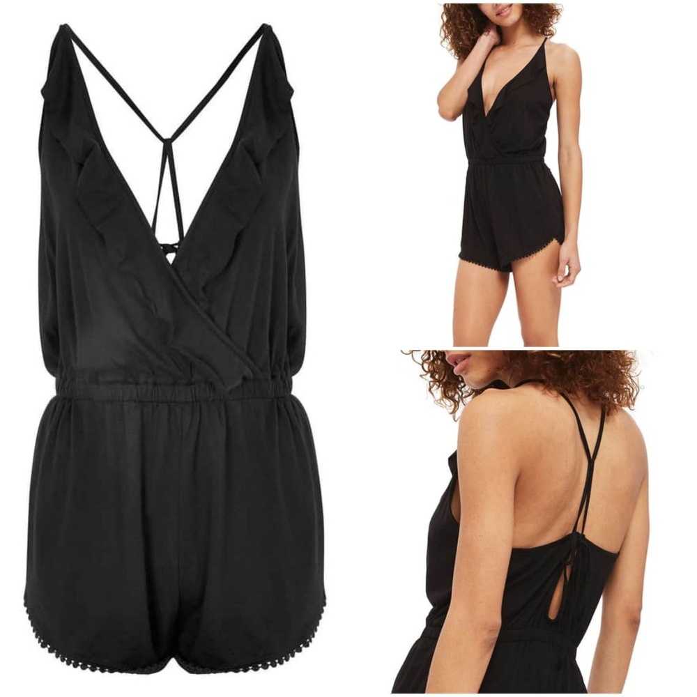 NWT Jersey Wrap Cover-Up Romper
